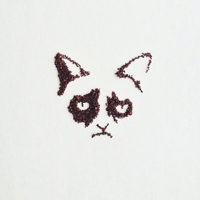 Рисунок из кофе
