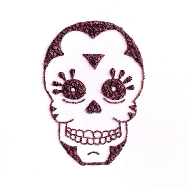 Искусство из кофе Liv Buranday