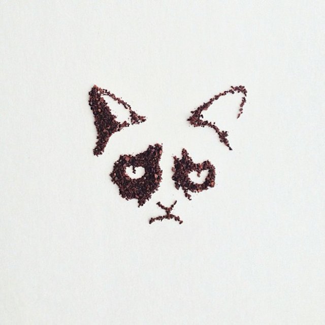 Рисунок из кофе