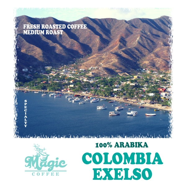 Кава свіжого обсмаження Колумбія Ексельсо