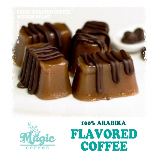 Кофе ароматизированный Карамель в шоколаде.