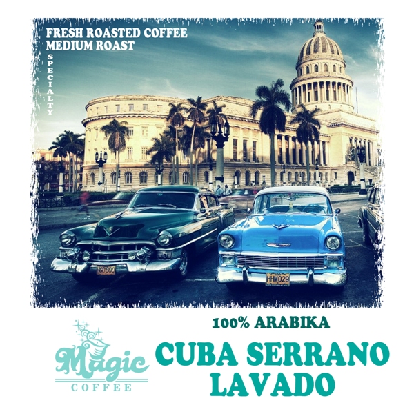 Кофе свежей обжарки Куба Серрано Лавадо
