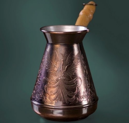 Турка медная ''Жар-птица'' (тёмная), 320 мл.