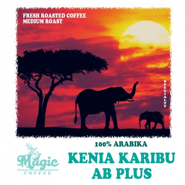 Кава свіжого обсмаження Кенія Karibu AB Plus