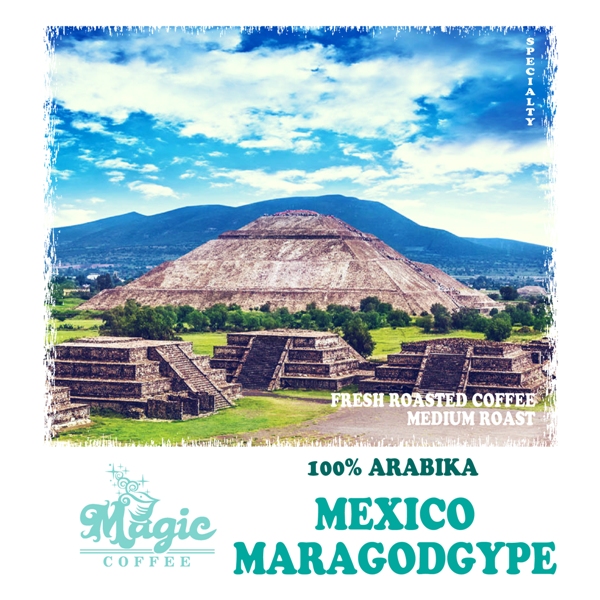 Кофе свежей обжарки Мексика Марагоджип