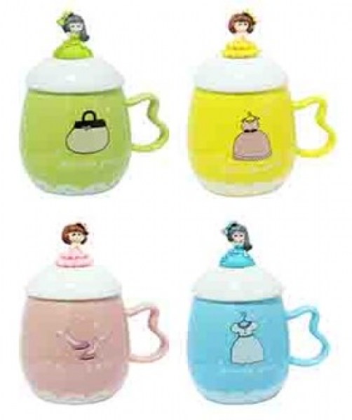 Кружка с крышкой и ложкой ''Миледи''