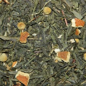 Зеленый с ромашкой